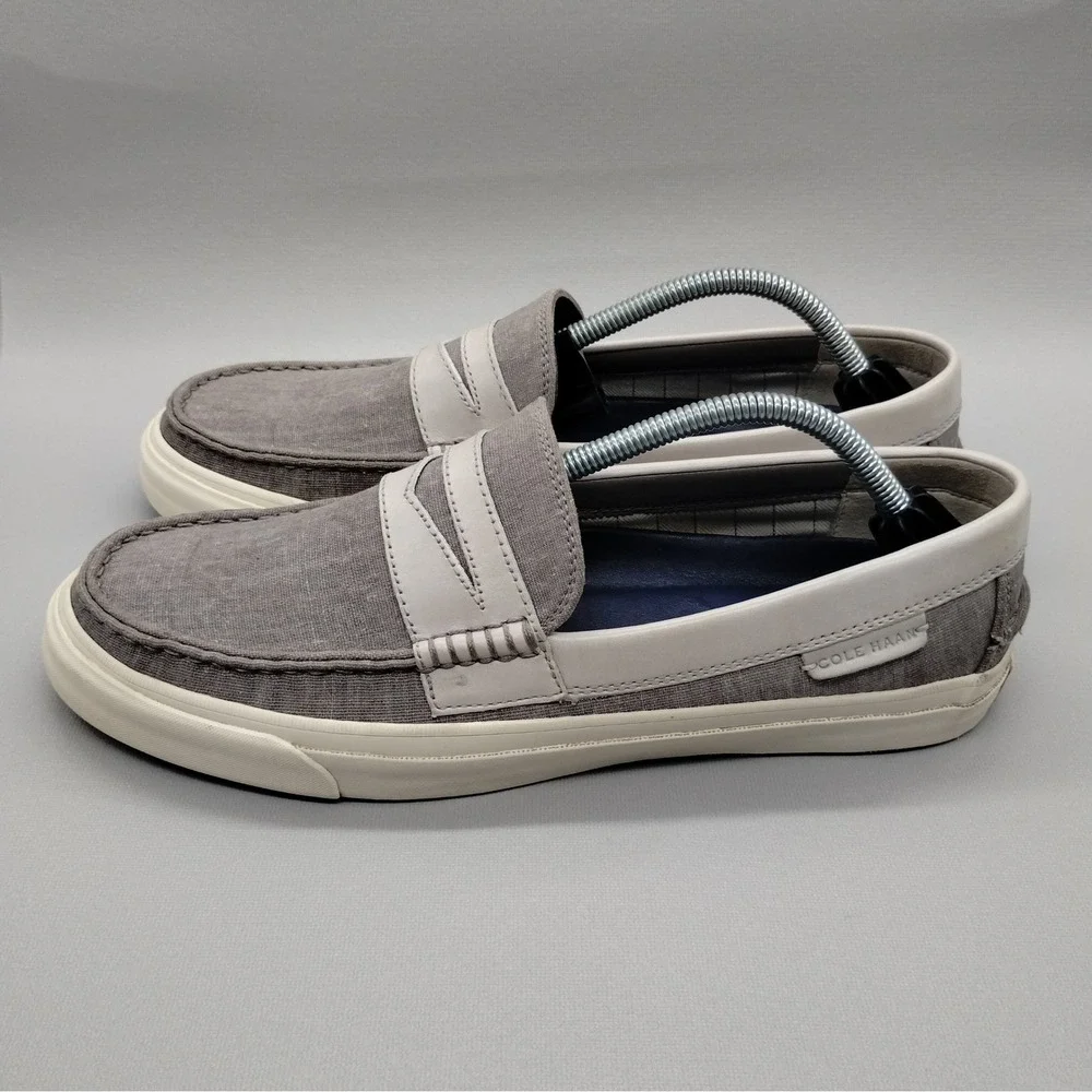 Cole Haan Pinch Weekender Penny Loafers Mens Size 11‎ M Grey Casual Shoes